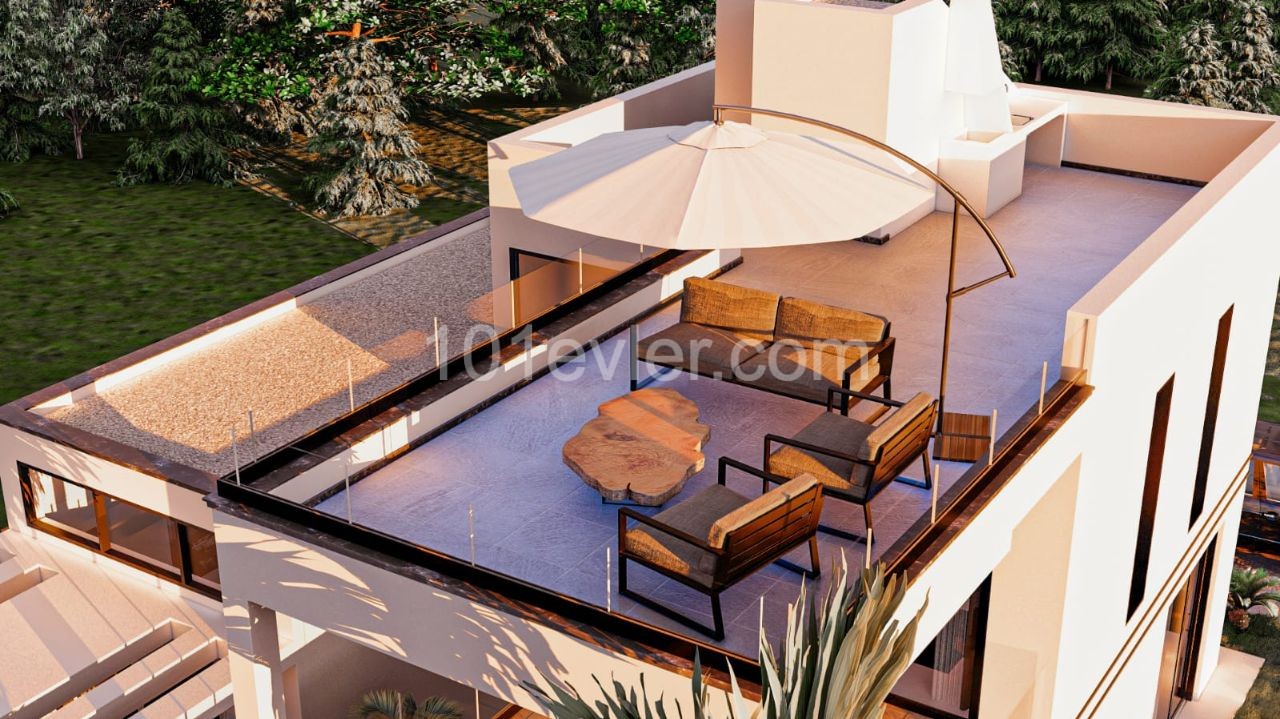 VILLA WITH PRIVATE POOL FOR SALE IN KYRENIA ESENTEPE REGION (SINGLE AUTHORIZED AGENT)