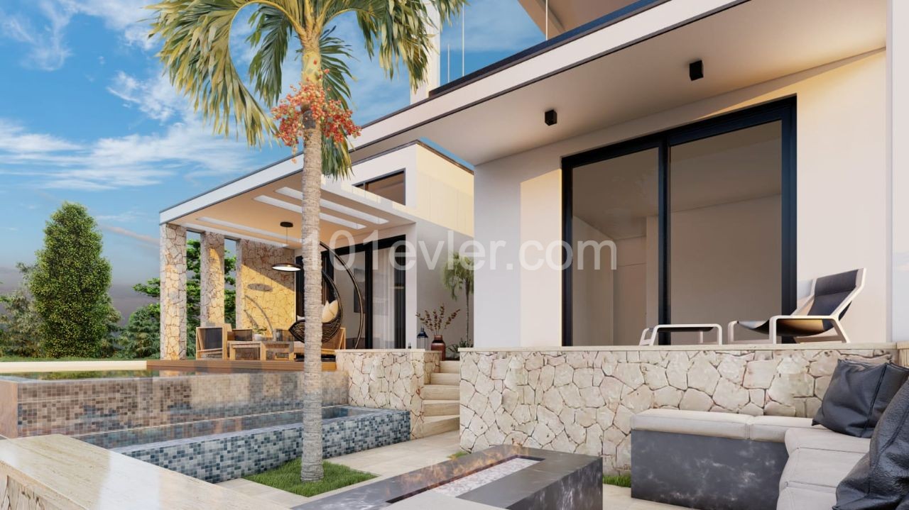 VILLA WITH PRIVATE POOL FOR SALE IN KYRENIA ESENTEPE REGION (SINGLE AUTHORIZED AGENT)