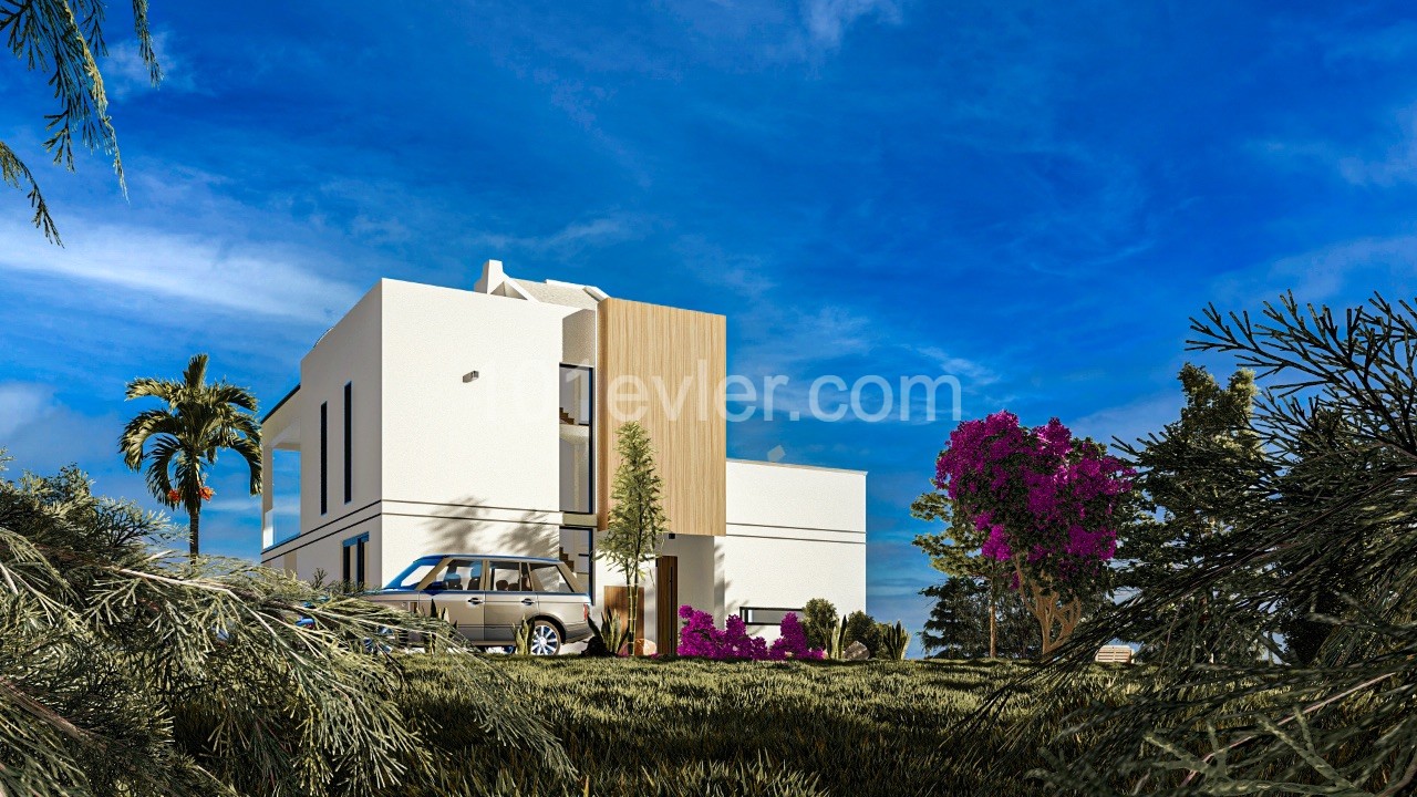 LAST CHANCE TO BUY THIS VILLA WITH UNBEATABLE SEA VIEW!!!!  BRAND NEW 3 BEDROOM, DESIGN VILLA WITH SWIMMING POOL IN ESENTEPE - KYRENIA 