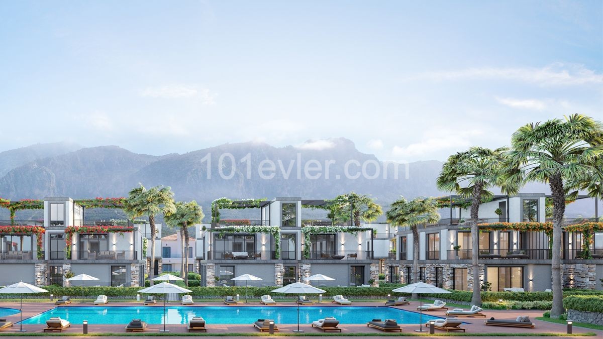 3 BEDROOMED SEA AND MOUNTAIN VIEW LUXURY VILLAS  FOR SALE IN ALSANCAK KYRENIA