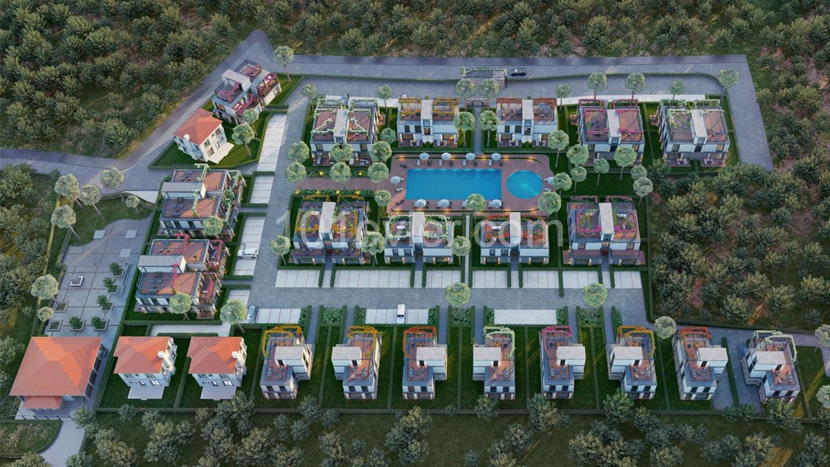 3 BEDROOMED SEA AND MOUNTAIN VIEW LUXURY VILLAS  FOR SALE IN ALSANCAK KYRENIA