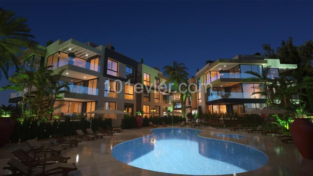 2 BEDROOMS SEA AND MOUNTAIN VIEW APARTMENTS FOR SALE IN ALSANCAK KYRENIA