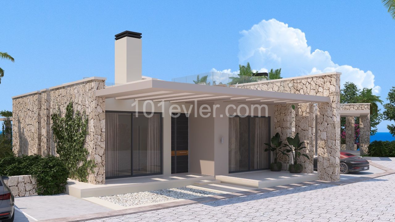 ELITE BUNGALOW MIT 3 SCHLAFZIMMERN MIT MEERBLICK IN KYRENIA-ESENTEPE ** 