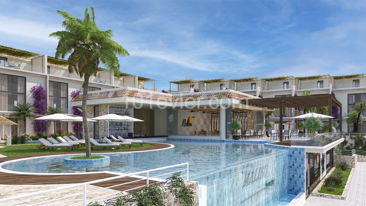 Studio and 1 Bedroom apartment For Sale in a Seafront project - Kyrenia, Esentepe, North Cyprus