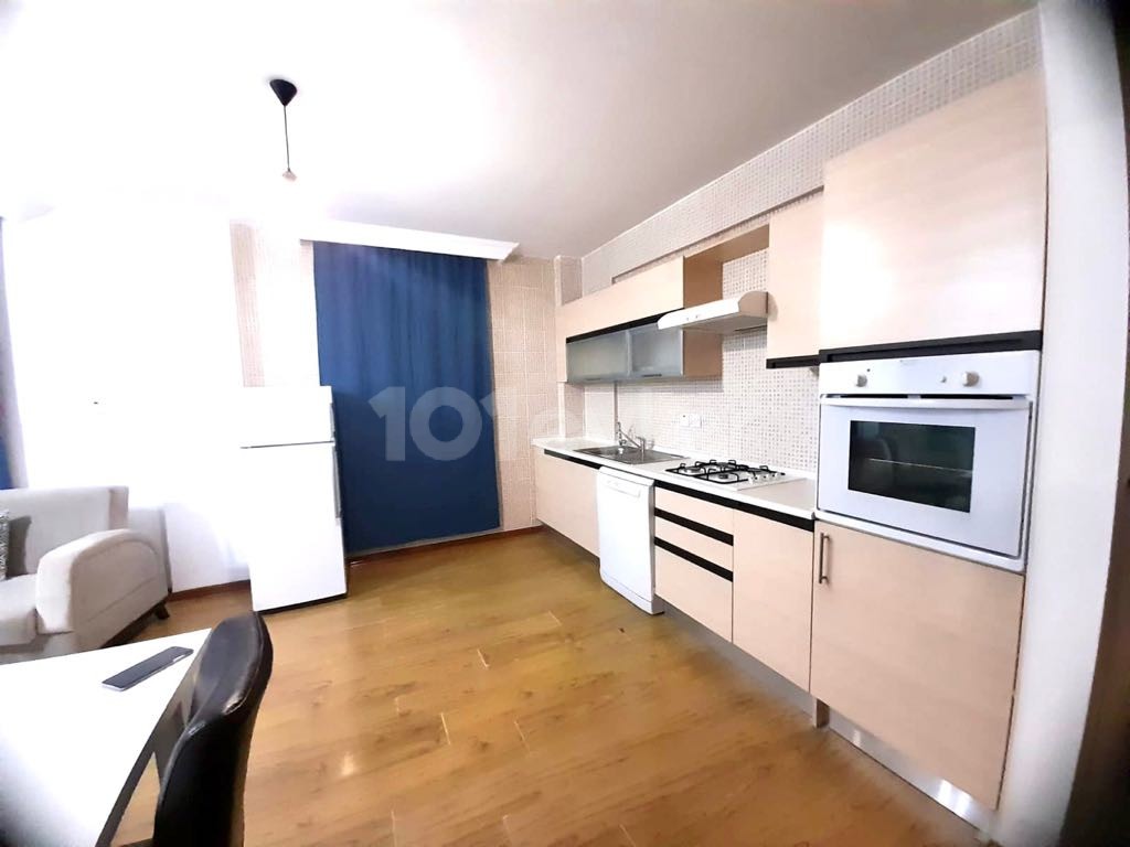 1+1 flat for rent in a residence with pools in Kyrenia Center 