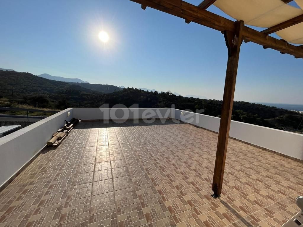 3+1 VILLA WITH POOL, UNOBSTRUCTED SEA AND MOUNTAIN VIEWS - ESENTEPE/KARAAGAC AREA ** 