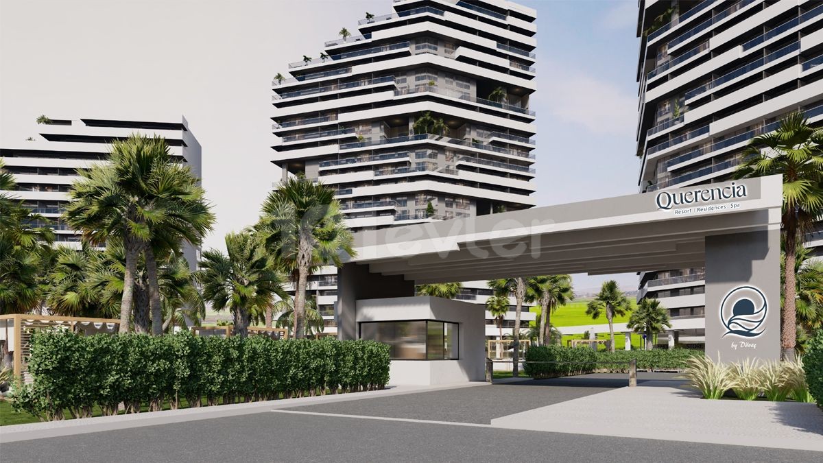 Kuzey Kıbrıs İskele Long Beach'te otel konseptli denize sıfır muhteşem 5+1 duplex daireler