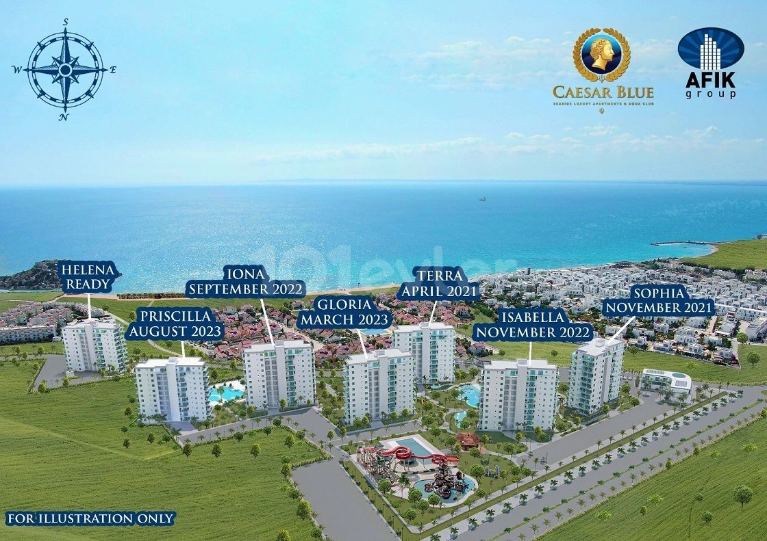 Studio Apartments in complex for sale in North Cyprus 