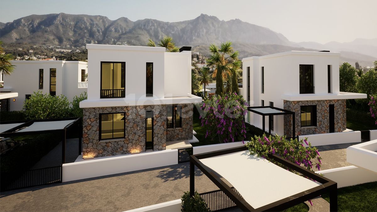 Unique and luxury 3+1 villas for sale in Edremit region of Kyrenia, North Cyprus