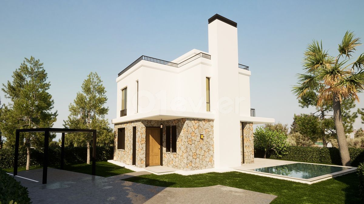 Unique and luxury 3+1 villas for sale in Edremit region of Kyrenia, North Cyprus