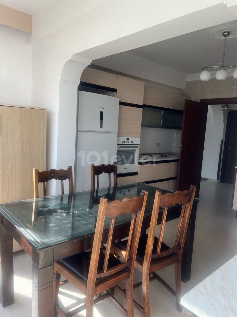 Fully furnished 3+1 flat for rent in a residence with pools in Kyrenia Center 