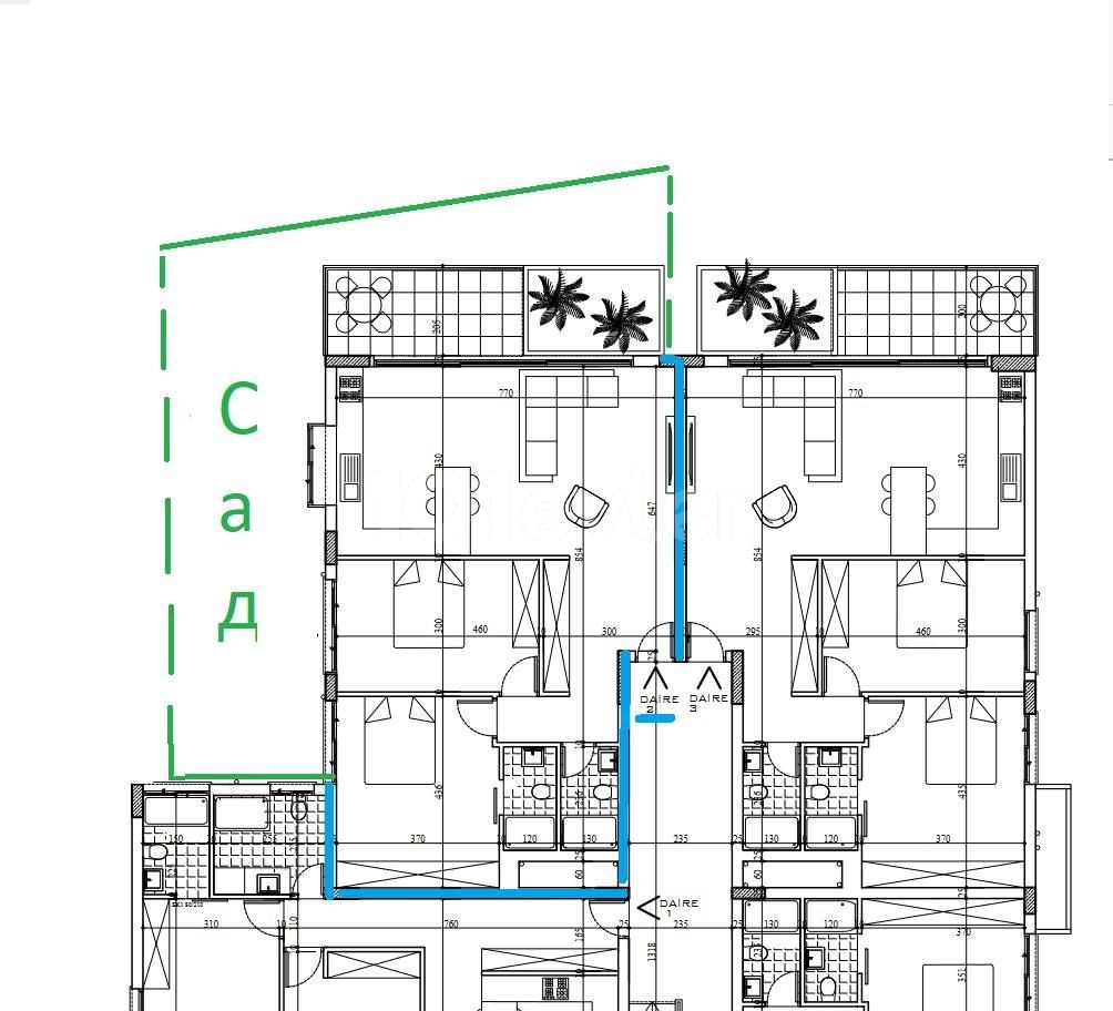 2+1 apartment with its own garden!!!