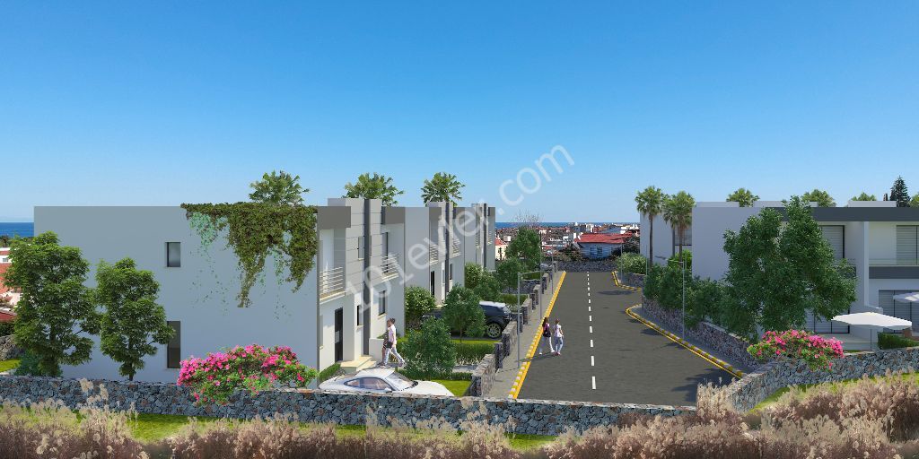 Kıbrıs Girne Alsancak Muhteşem Lokasyonda Satılık 2+1 Duplex Villalar