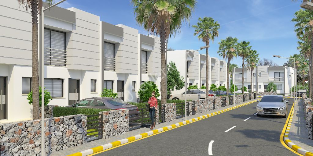 Kıbrıs Girne Alsancak Muhteşem Lokasyonda Satılık 2+1 Duplex Villalar