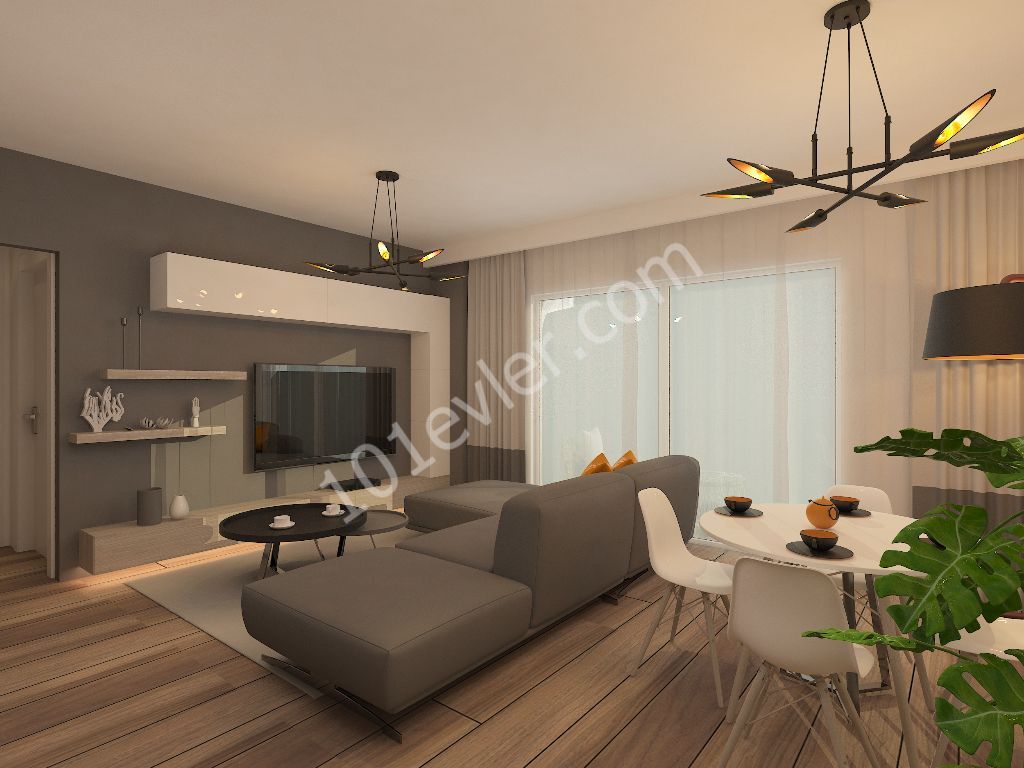 Cyprus Kyrenia Alsancak Inside a Complex Amazing Loacation 2 +1 Flats For Sale 