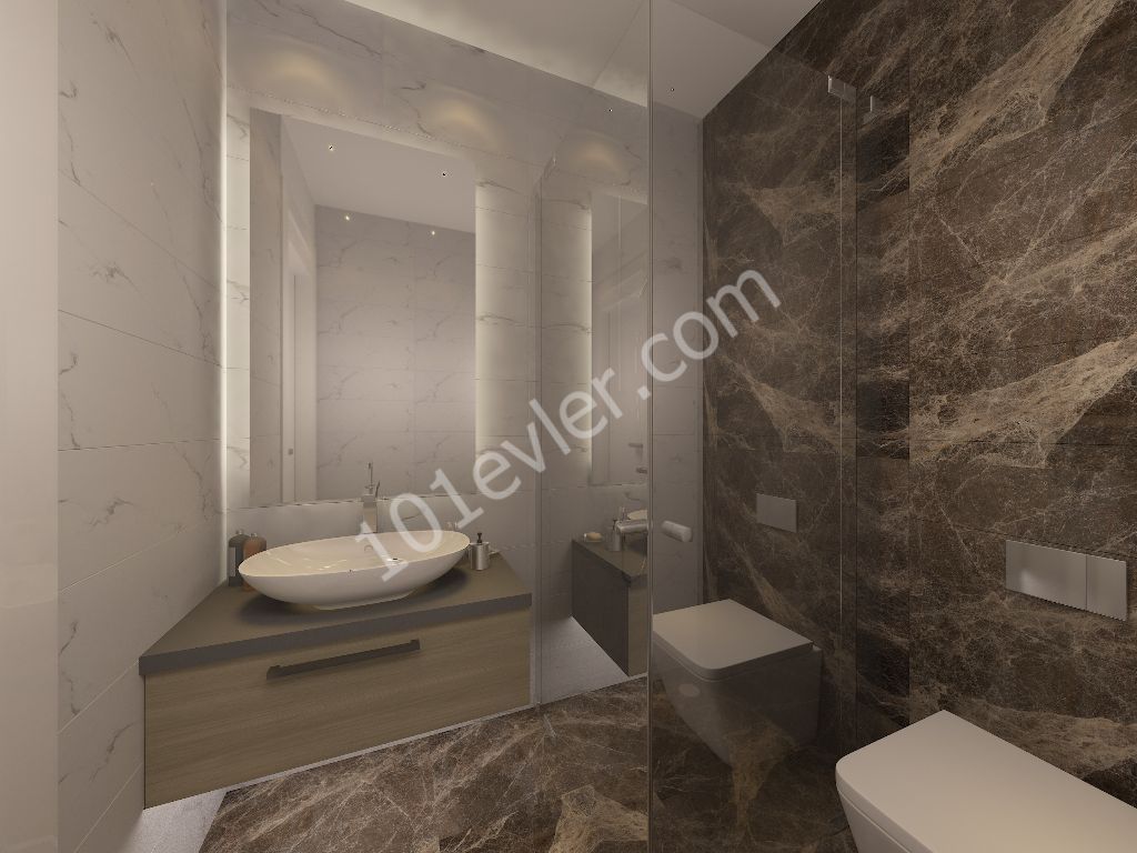 Cyprus Kyrenia Alsancak Inside a Complex Amazing Loacation 2 +1 Flats For Sale 