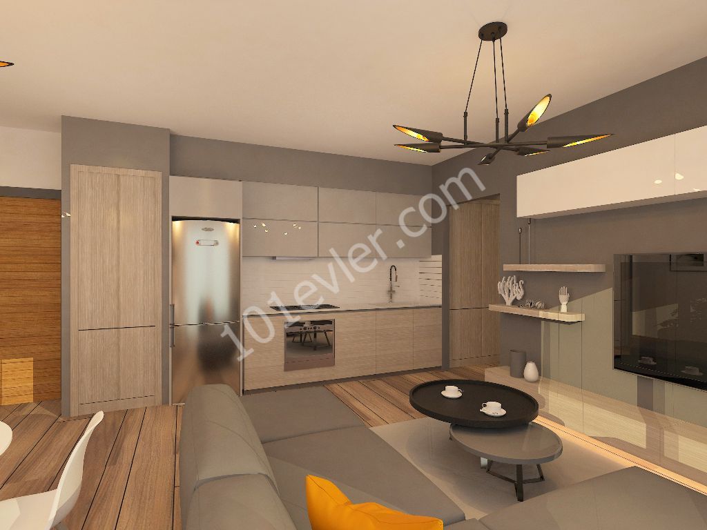 Cyprus Kyrenia Alsancak Inside a Complex Amazing Loacation 2 +1 Flats For Sale 