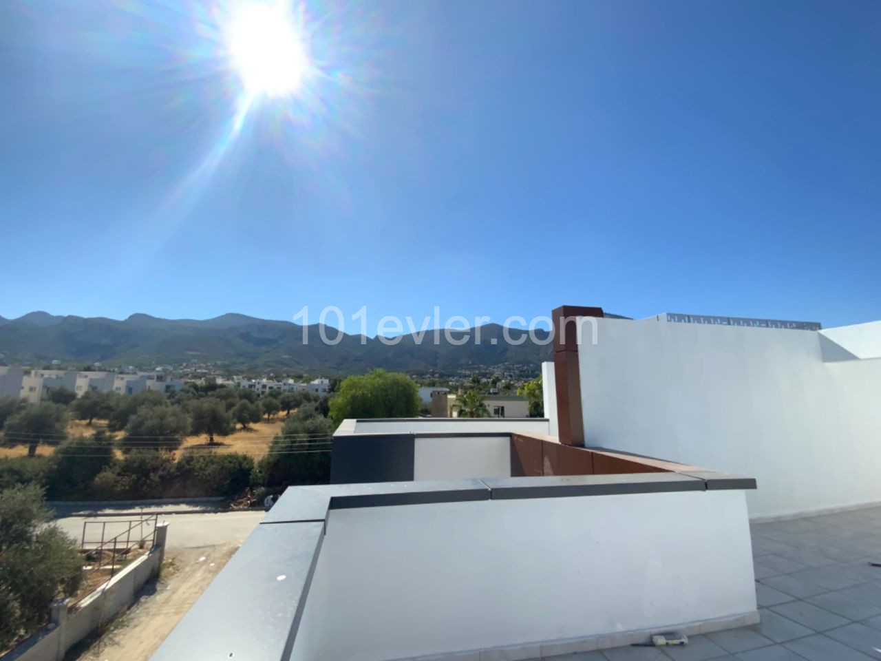 Sea and Mountain View Twin Villa for Sale in Ozanköy, Kyrenia ** 