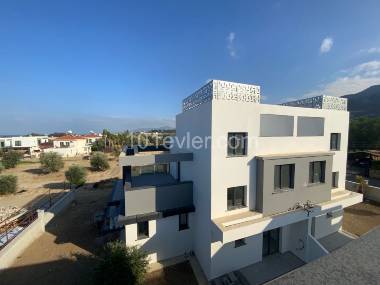 Sea and Mountain View Twin Villa for Sale in Ozanköy, Kyrenia ** 