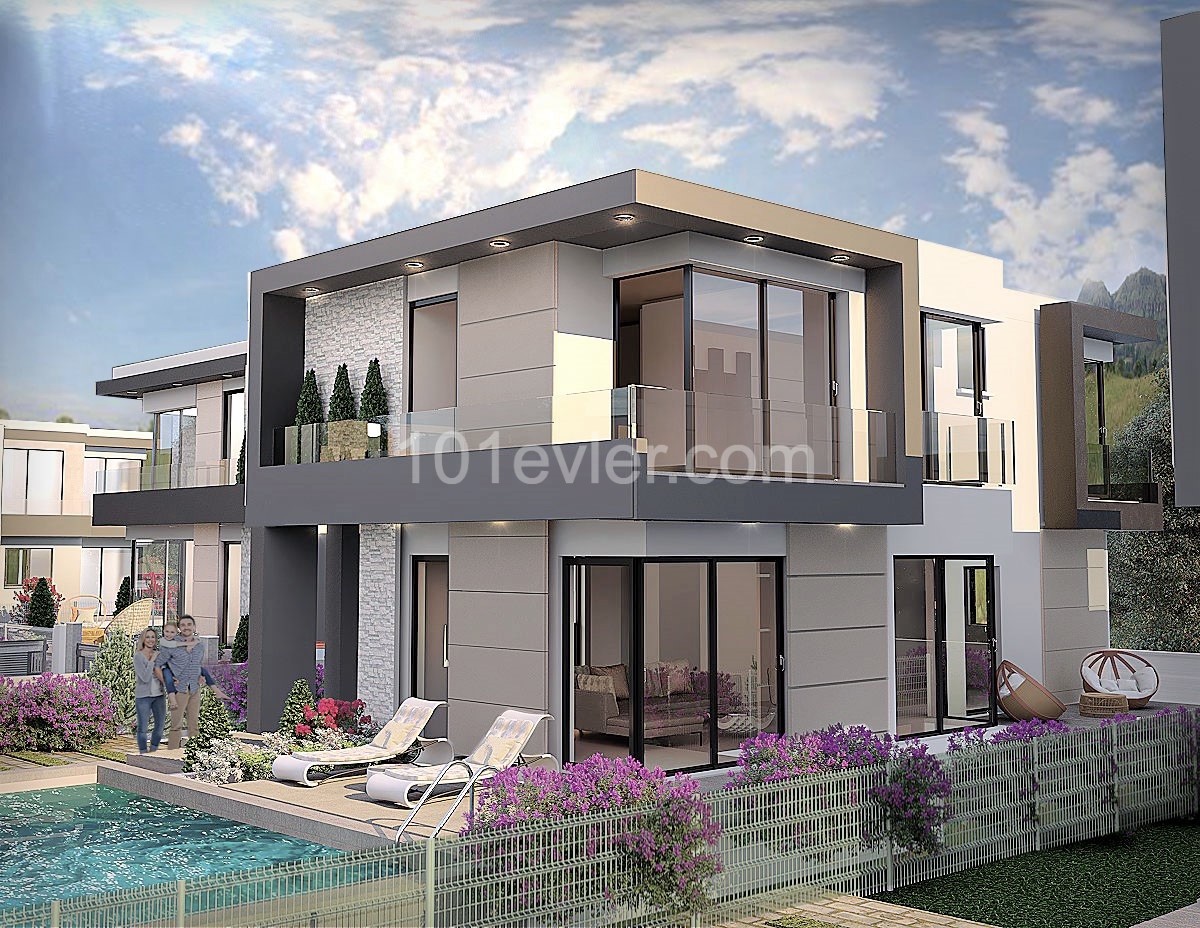 Cyprus Girne Alsancak Sea and Mountain View 3+1 Detached Villa For Sale ** 