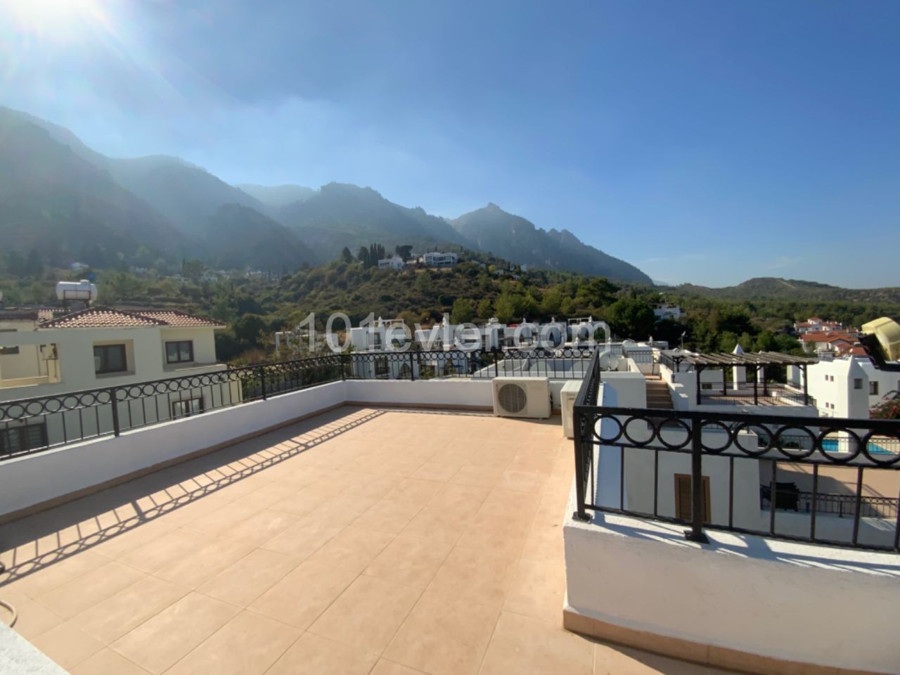 Zypern Kyrenia Karmi Zu Vermieten 3+1 Doppel Llogara Villa Mit Meerblick Mit Pool ** 