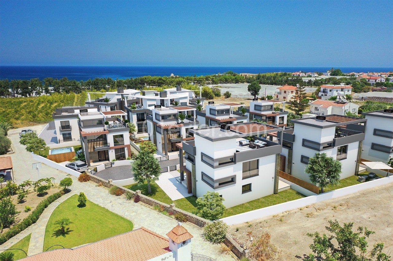 Kıbrıs Girne Alsancak Kapanmaz Deniz Manzaralı Satılık Villa 