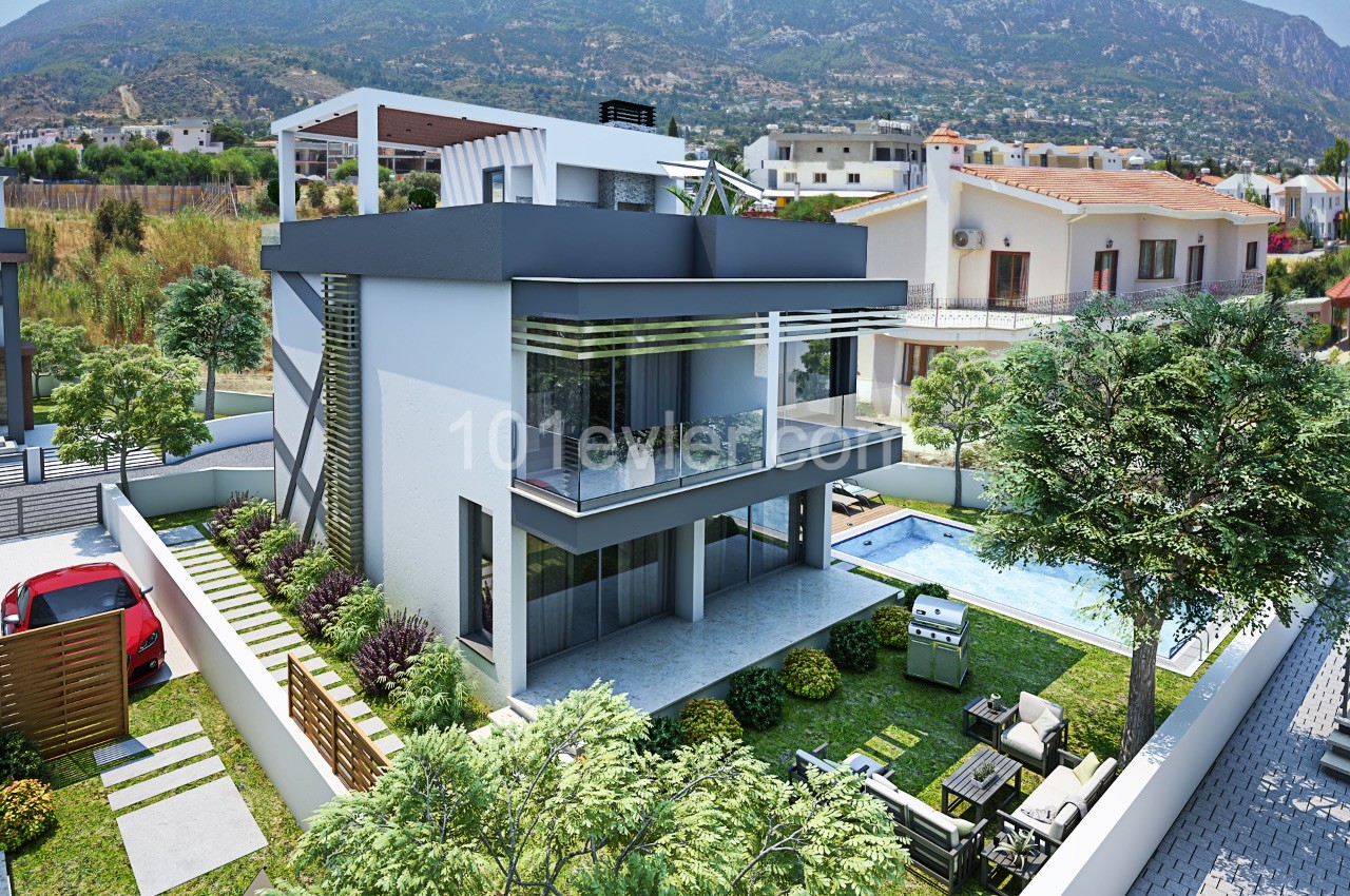 Villa Zum Verkauf Mit Meerblick In Zypern Kyrenia Alsancak Kapmaz ** 