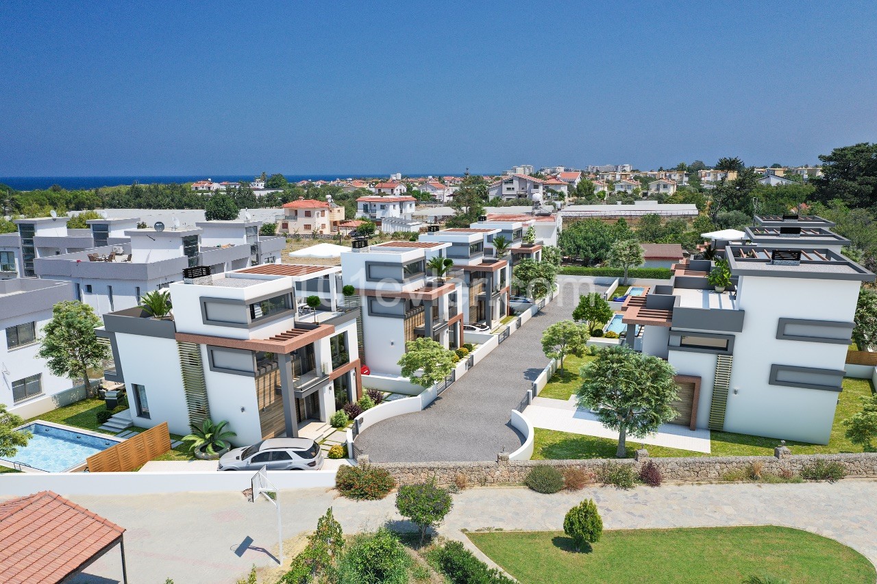 Kıbrıs Girne Alsancak Kapanmaz Deniz Manzaralı Satılık Villa 