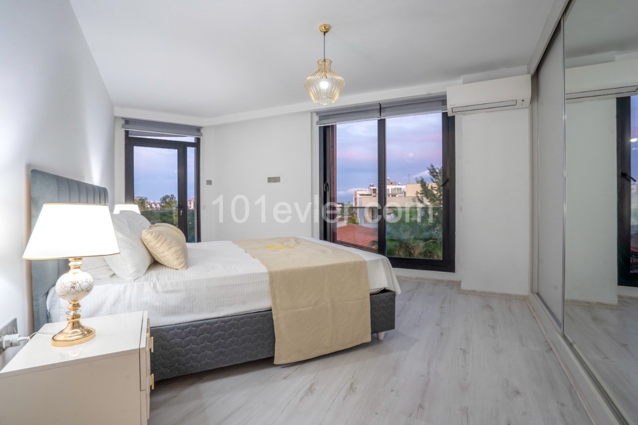 Voll möblierte Luxus 2+1 Wohnung zur Miete in Kyrenia Zentrum ** 