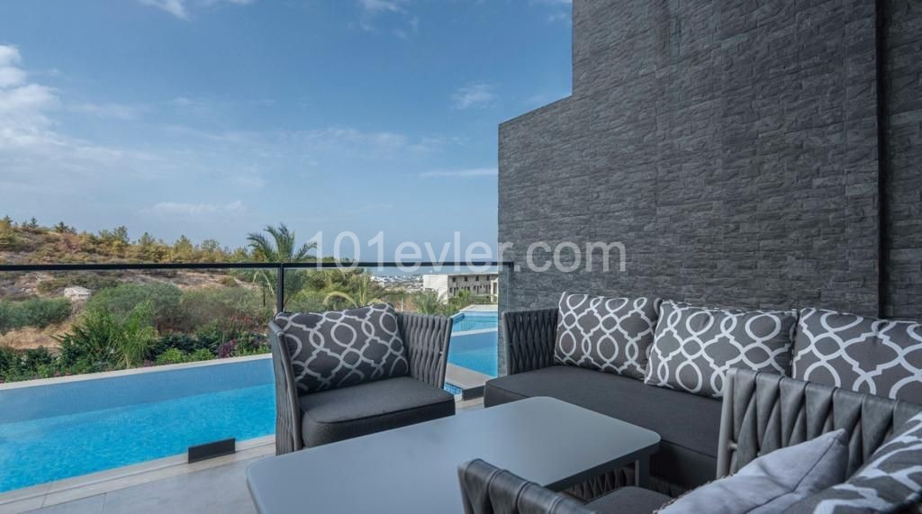 4+1 LUXURIOUS DUPLEX RESIDENCE FLAT WITH SWIMMING POOL FOR SALE IN BELLAPAIS, KYRENIA ** 