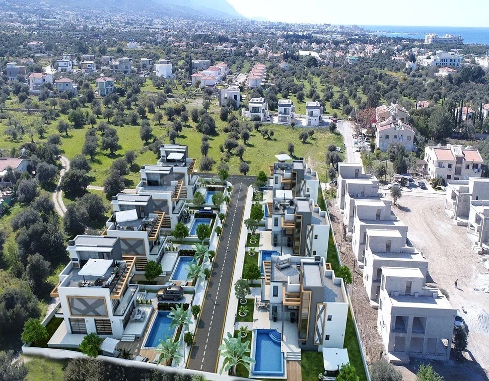 Kıbrıs Girne Çatalköy Satılık 3+1 Lüx Villa Ödeme Planlı