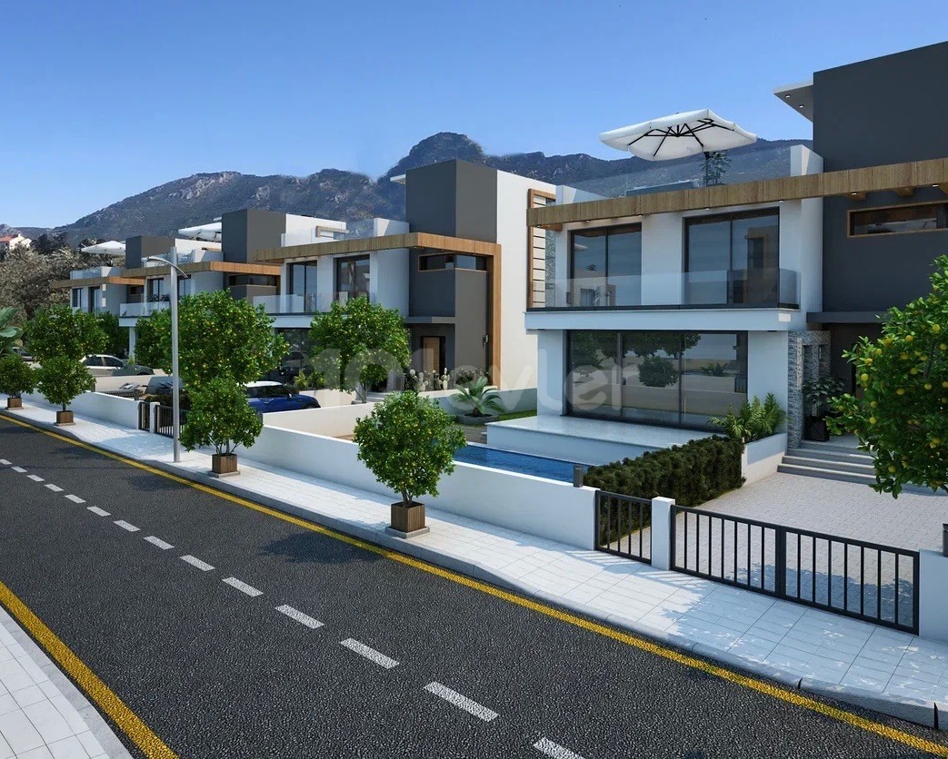 Kıbrıs Girne Çatalköy Satılık 3+1 Lüx Villa Ödeme Planlı