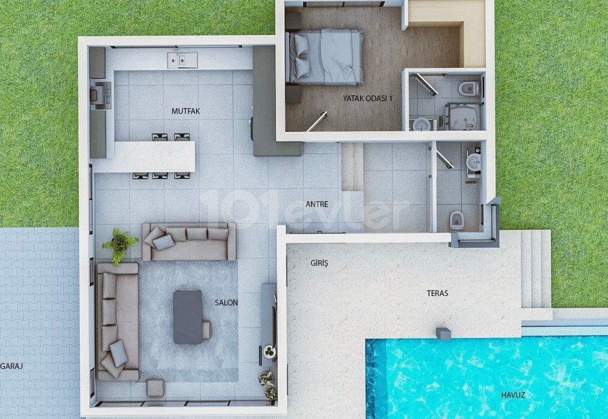 4+1 Luxury Villas for Sale in Kyrenia, Chatalkoy, Cyprus with Paid Plans ** 