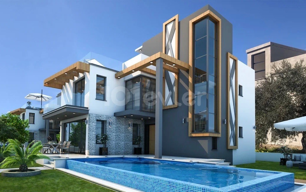 Ödeme Planlı Kıbrıs Girne Çatalköy Satılık 4+1 Lüx Villa