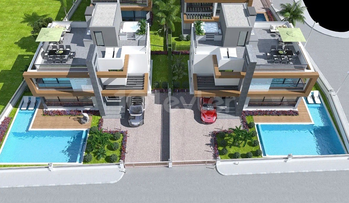 Kıbrıs Girne Çatalköy Kapanmaz Deniz Manzaralı 4+1 Lüx Villa