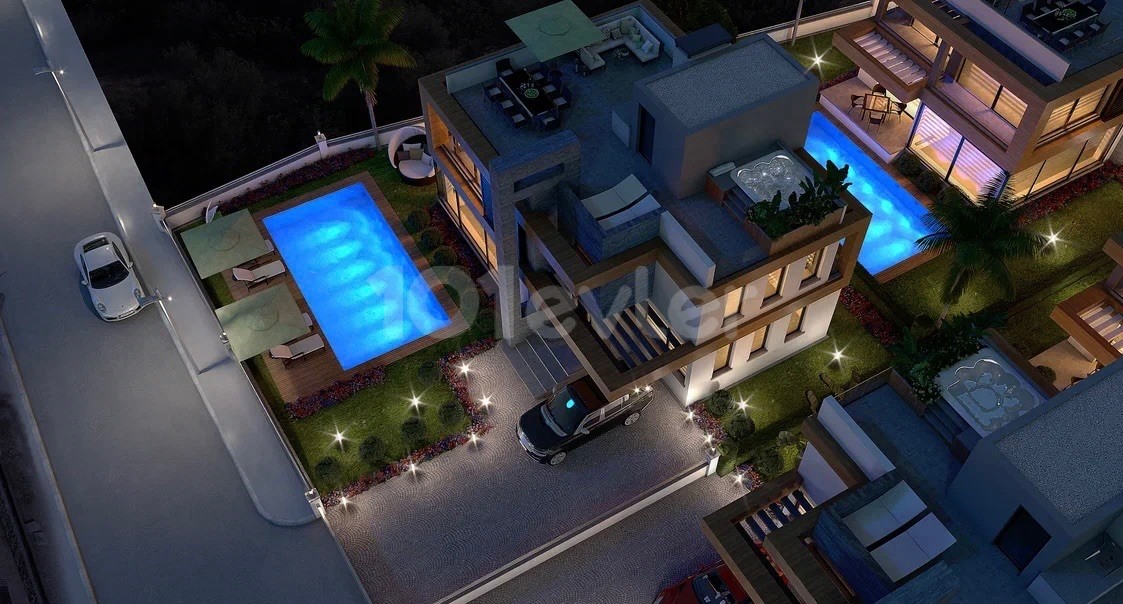 4+ 1 Luxury Villa with Sea View in Kıbrıs Kyrenia Çatalköy Kapamaz ** 