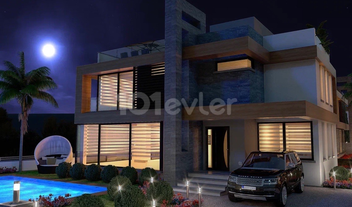 4+ 1 Luxury Villa with Sea View in Kıbrıs Kyrenia Çatalköy Kapamaz ** 