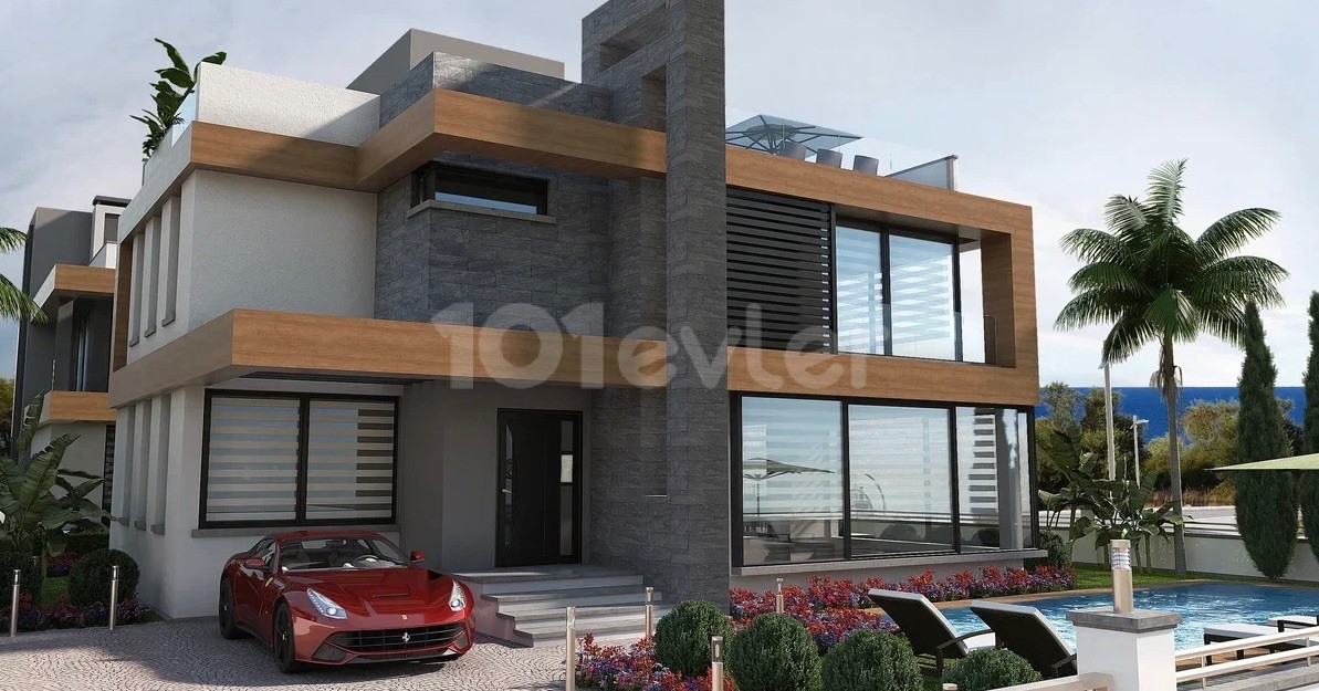 Kıbrıs Girne Çatalköy Kapanmaz Deniz Manzaralı 4+1 Lüx Villa