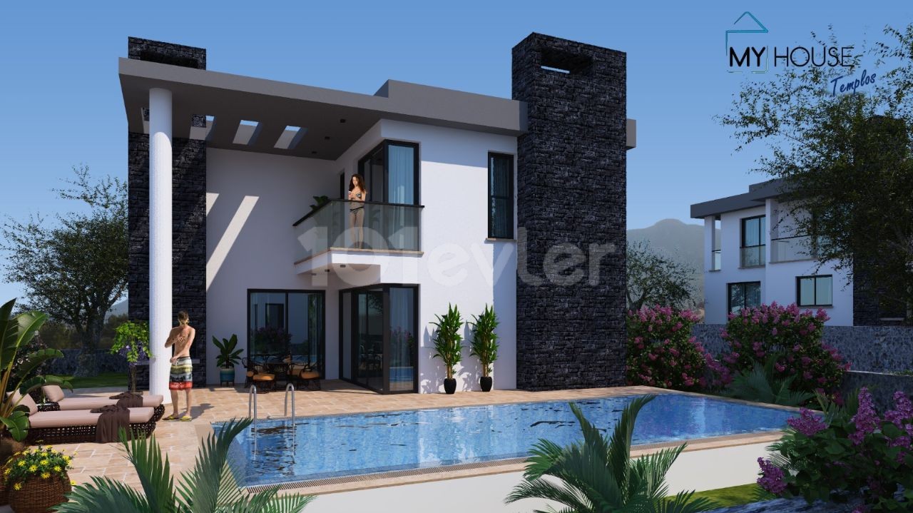 Kıbrıs Girne Zeytinlik'te Satılık 4+1 Havuzlu Ultra Lux Villa