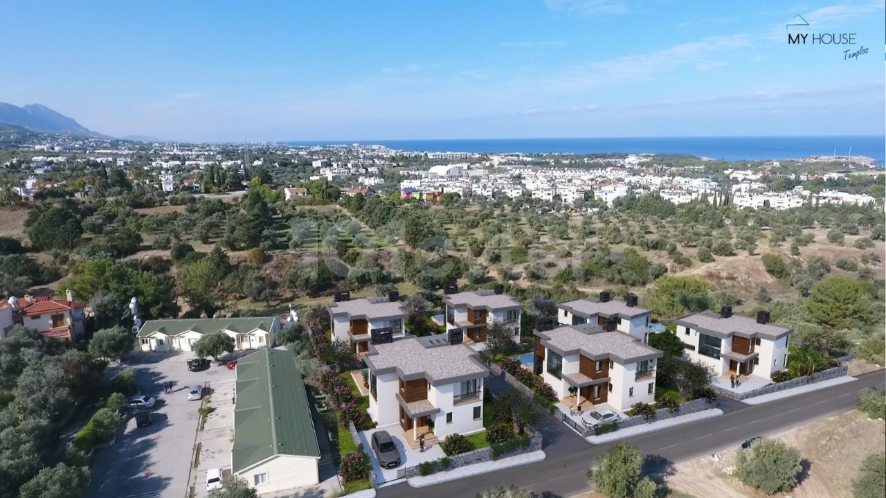 Kıbrıs Girne Zeytinlik'te Satılık 4+1 Havuzlu Ultra Lux Villa