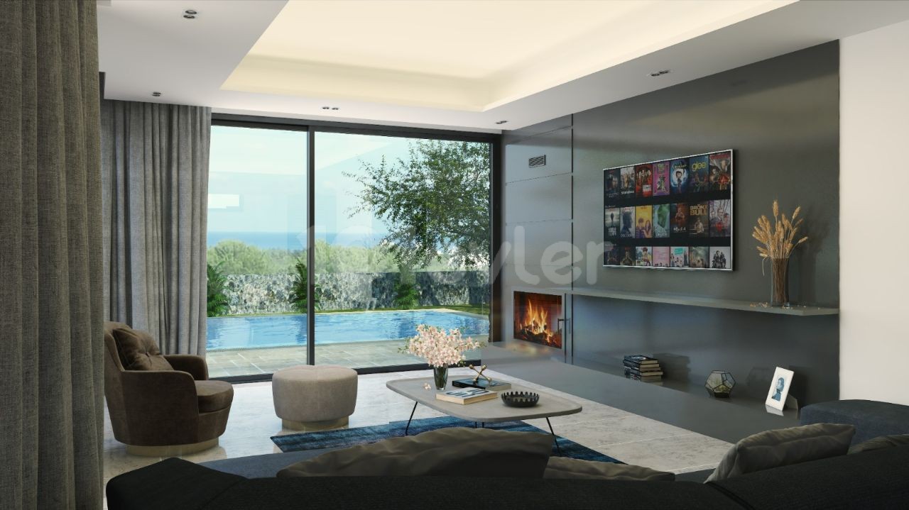 4+1 ULTRA LUXURY TURKISH VILLA FOR SALE IN KYRENIA OLIVE GROVE ** 