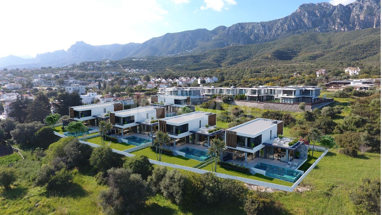 Ultra Lu Llogara 4 + 1 Villa Mit Pool Zum Verkauf In Kyrenia Edremitte ** 