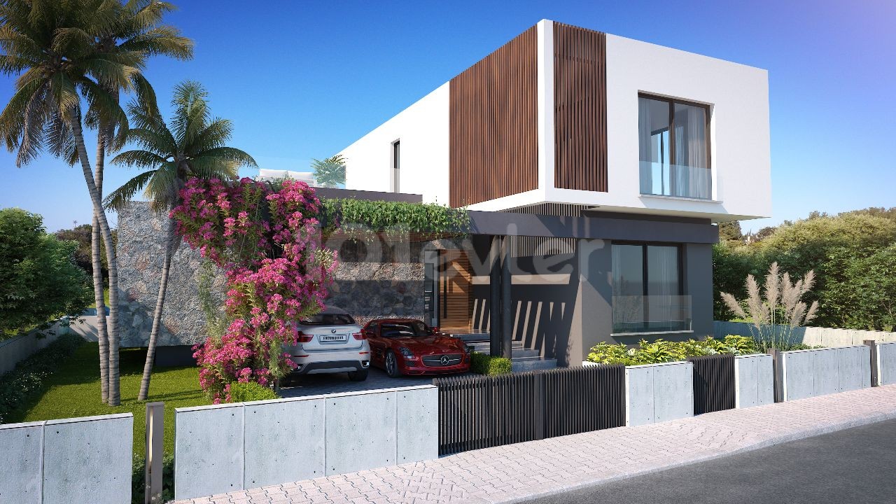 Kıbrıs Girne Edremitte Satılık Ultra Lux  4+1 Havuzlu Villa