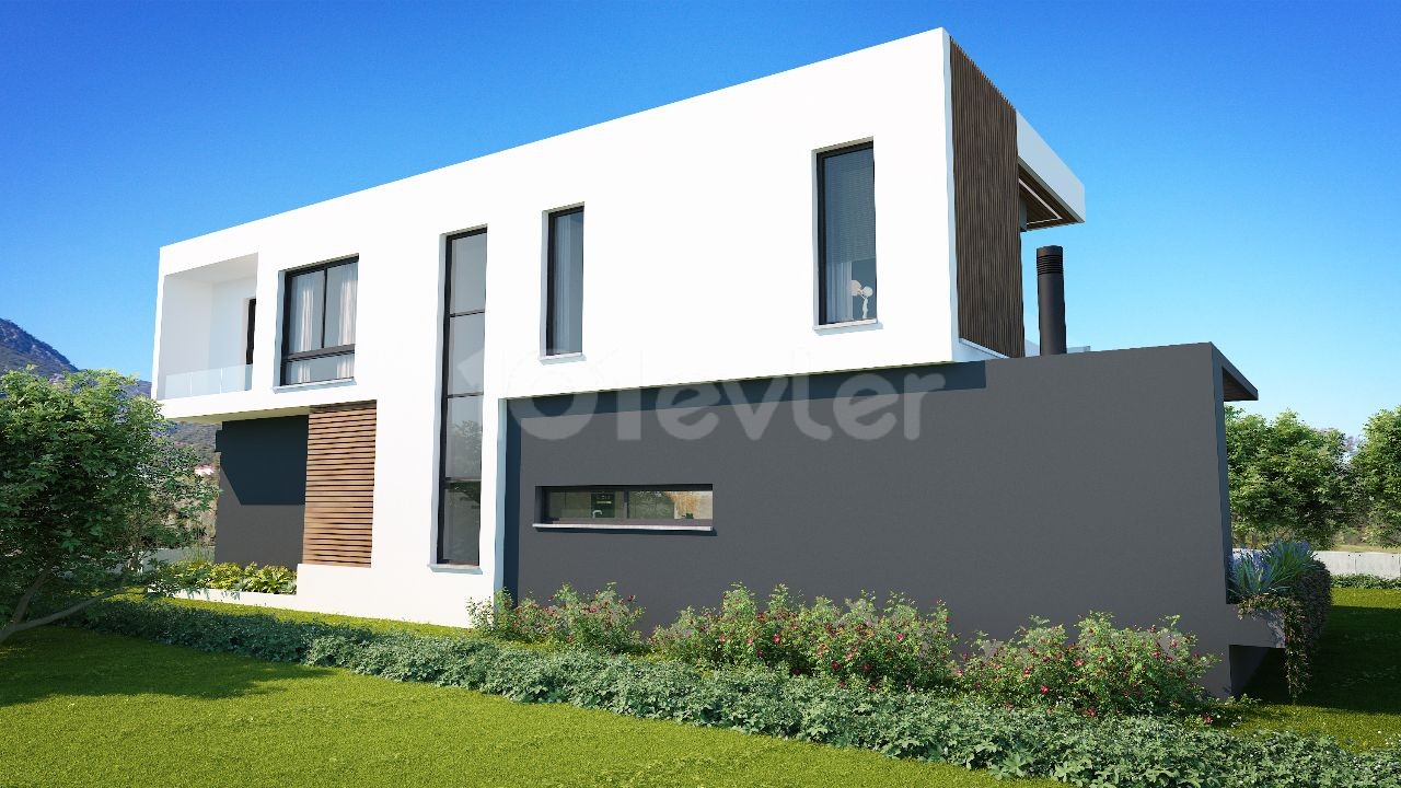 Kıbrıs Girne Edremitte Satılık Ultra Lux  4+1 Havuzlu Villa