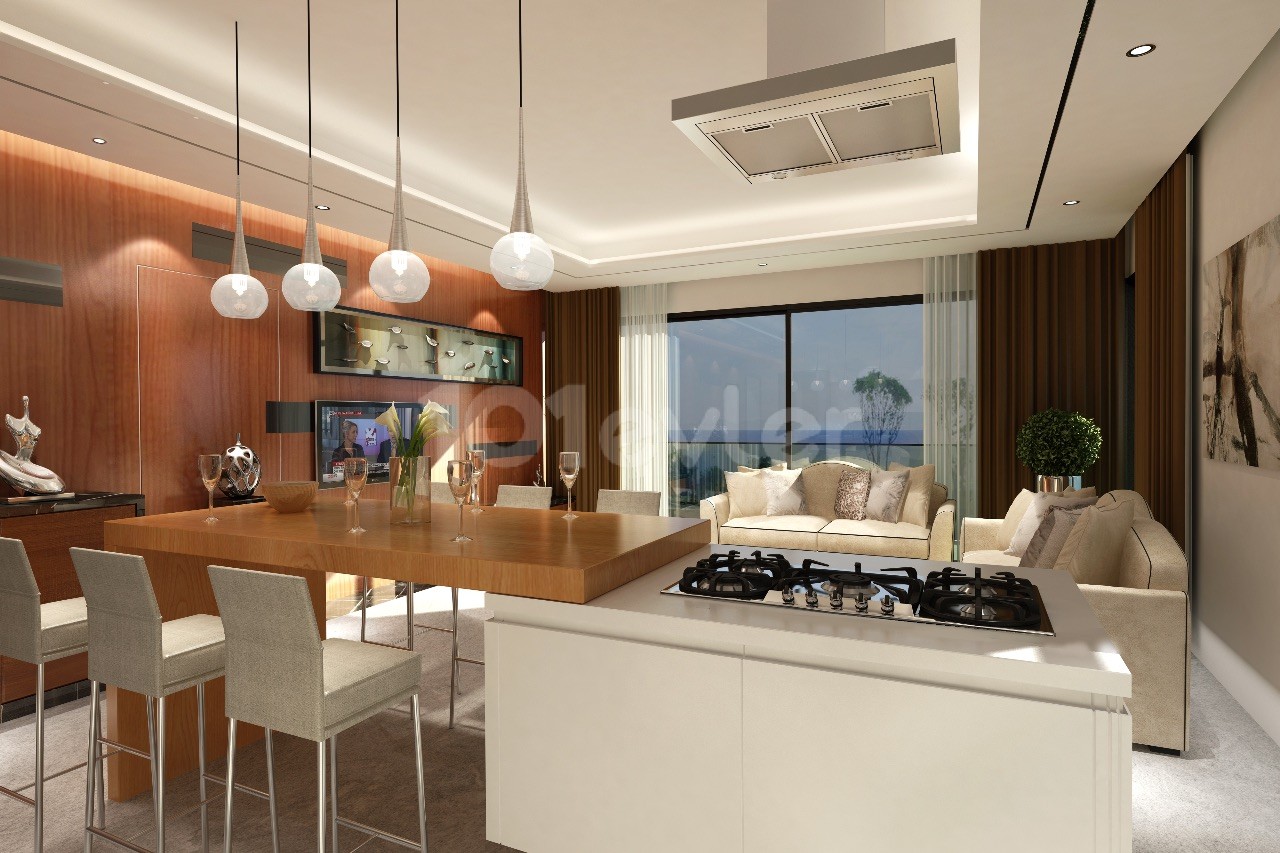 Cyprus Kyrenia Central Ultra Luxury 2 + 1 Apartment for Sale in a Magnificent Location ** 
