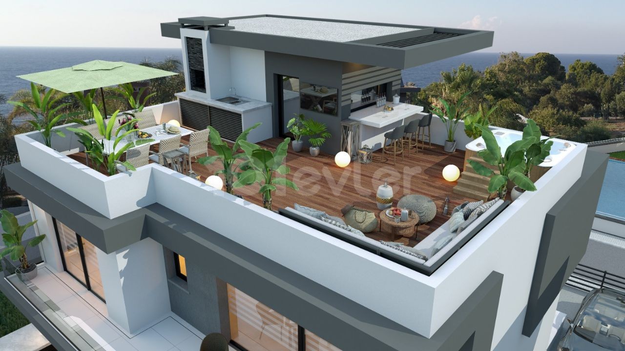 4 + 1 MODERN ZERO VILLA FOR SALE IN KYRENIA ÇATKA VILLAGE ** 