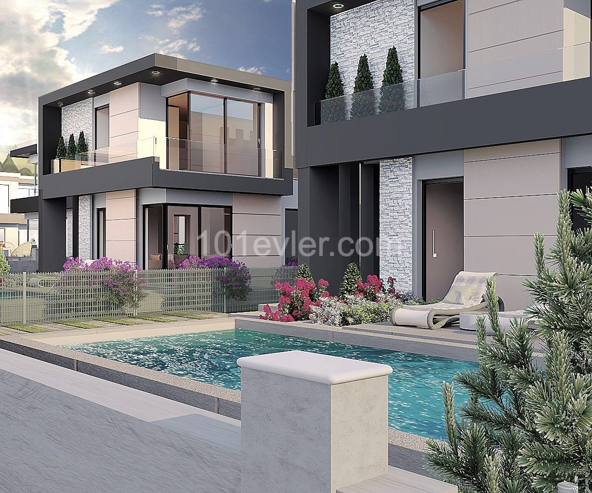 3 + 1 Villa Zum Verkauf In Alsancak ** 