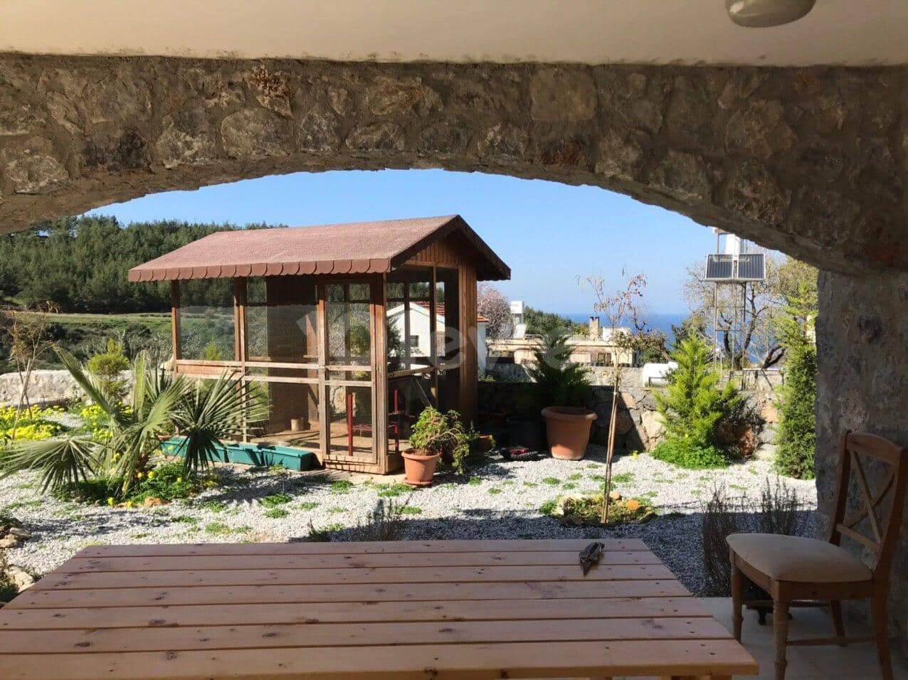 A FULLY FURNISHED 3+1 DUPLEX LUX VILLA WITH A GARDEN WITH A PRIVATE POOL WITH A GREAT VIEW OF NATURE IN THE KYRENIA EDREMIT REGION ** 