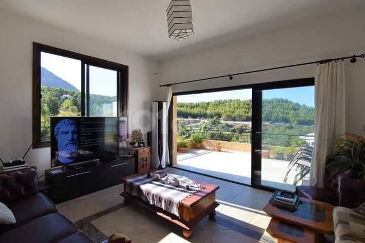 A FULLY FURNISHED 3+1 DUPLEX LUX VILLA WITH A GARDEN WITH A PRIVATE POOL WITH A GREAT VIEW OF NATURE IN THE KYRENIA EDREMIT REGION ** 