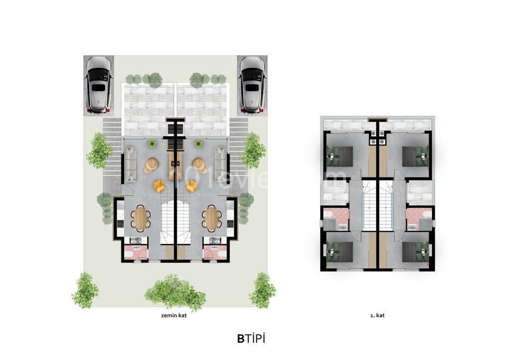 2+1 Duplex Apartment for Sale in Yenierenkoy! ** 